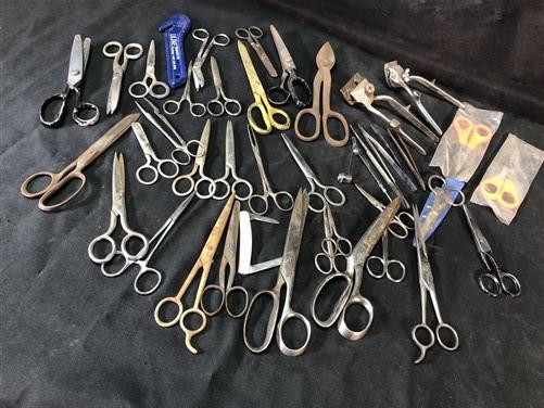 Assorted Lot Scissors Shears, Sewing All Purpose Household Art Craft Vintage, by The Old Grainery (all purpose, art, bandage)