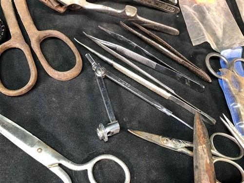 Assorted Lot Scissors Shears, Sewing All Purpose Household Art Craft Vintage, by The Old Grainery (all purpose, art, bandage)