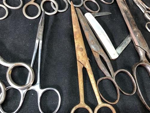 Assorted Lot Scissors Shears, Sewing All Purpose Household Art Craft Vintage, by The Old Grainery (all purpose, art, bandage)