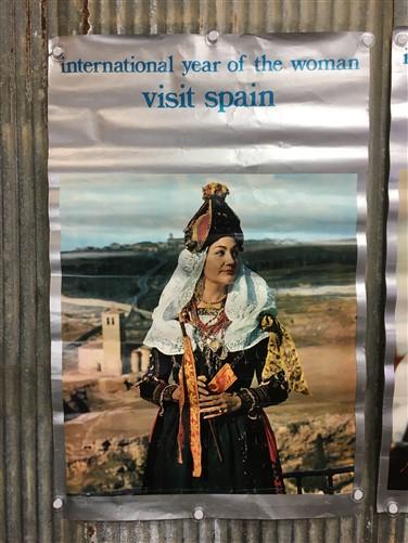 International Year of the Woman, Visit Spain, 3 Vintage Travel Poster, 1975