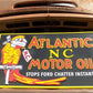 Atlantic NC motor oil sign - Atlantic NC Motor Oil Sign, Tin Advertising Sign, Motor Oil, Gasoline & Oil Sign by The Old G...