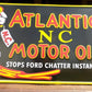 Atlantic NC motor oil sign - Atlantic NC Motor Oil Sign, Tin Advertising Sign, Motor Oil, Gasoline & Oil Sign by The Old G...