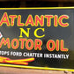 Atlantic NC motor oil sign - Atlantic NC Motor Oil Sign, Tin Advertising Sign, Motor Oil, Gasoline & Oil Sign by The Old G...