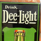 Drink DeeLight Soda Sign, Tin Advertising Sign, Soda Pop Soft Drink Sign