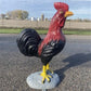 Large Rooster Statue, Decorative Metal Rooster, Outdoor Farm Garden Figurine