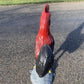 Large Rooster Statue, Decorative Metal Rooster, Outdoor Farm Garden Figurine