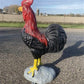 Large Rooster Statue, Decorative Metal Rooster, Outdoor Farm Garden Figurine