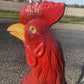 Large Rooster Statue, Decorative Metal Rooster, Outdoor Farm Garden Figurine