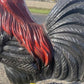 Large Rooster Statue, Decorative Metal Rooster, Outdoor Farm Garden Figurine