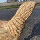 Metal rooster - Large Hen Garden Statue, Farm Animal Yard Decor, Rustic Chicken Outdoor Figure by The Old Grainery (bird s...