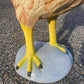 Metal rooster - Large Hen Garden Statue, Farm Animal Yard Decor, Rustic Chicken Outdoor Figure by The Old Grainery (bird s...