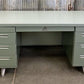 Desk - Vintage Mid Century Desk Home Office Furniture Desk with Drawers, Student Desk C by The Old Grainery (Executive des...