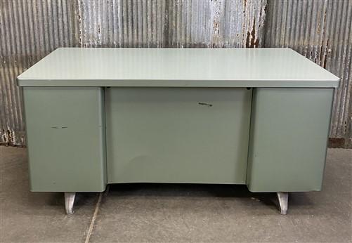 Desk - Vintage Mid Century Desk Home Office Furniture Desk with Drawers, Student Desk C by The Old Grainery (Executive des...