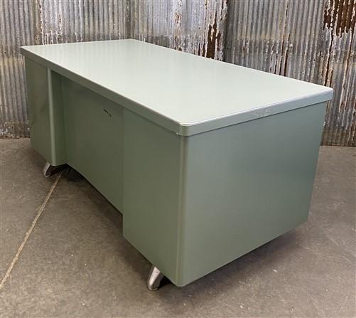 Desk - Vintage Mid Century Desk Home Office Furniture Desk with Drawers, Student Desk C by The Old Grainery (Executive des...