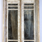 Antique French Double Doors with Jamb (46x102) 5 Pane Glass European Doors S7
