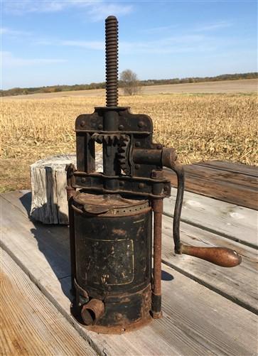 lard press - Landers Frary Clark 4 Quart Lard Press Sausage Stuffer Enterprise Fruit Press A, by The Old Grainery (4 quart...
