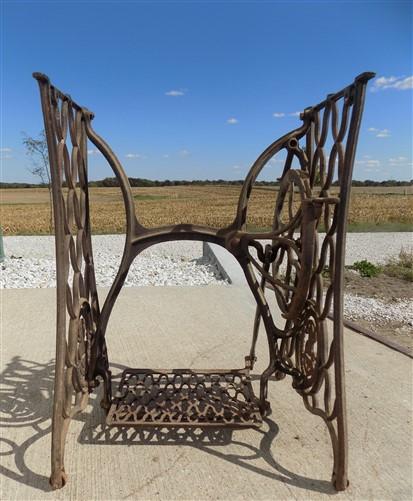 Treadle base - Treadle Sewing Machine, Cast Iron Base, Industrial Age Singer Steampunk QC, by The Old Grainery (base, indu...