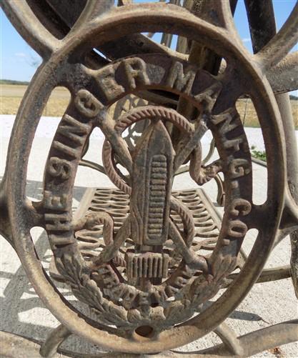 Treadle base - Treadle Sewing Machine, Cast Iron Base, Industrial Age Singer Steampunk QC, by The Old Grainery (base, indu...