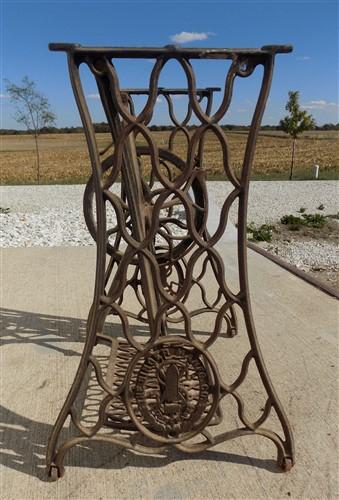 Treadle base - Treadle Sewing Machine, Cast Iron Base, Industrial Age Singer Steampunk QC, by The Old Grainery (base, indu...