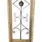 Rustic Wood Metal Gothic Window Frame, Distressed Architectural Window Decor