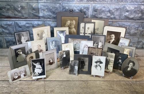 Photographs - Antique Black & White Photos, Mixed Lot Vintage Portraits, BW Sepia Photographs by The Old Grainery (1920s,...