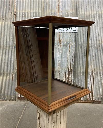 Display Case - Countertop Showcase, General Store Display, Vintage Wood Framed Glass Case, B by The Old Grainery (Antique,...