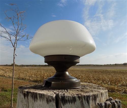 Ceiling light - Church Ceiling Mount Light Fixture, School Globe, Architectural Salvage, B, by The Old Grainery (Ceiling L...