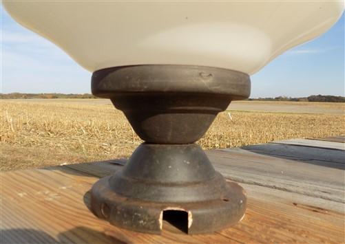 light fixture - Church Ceiling Mount Light Fixture, School Globe, Architectural Salvage, E, by The Old Grainery (Ceiling L...