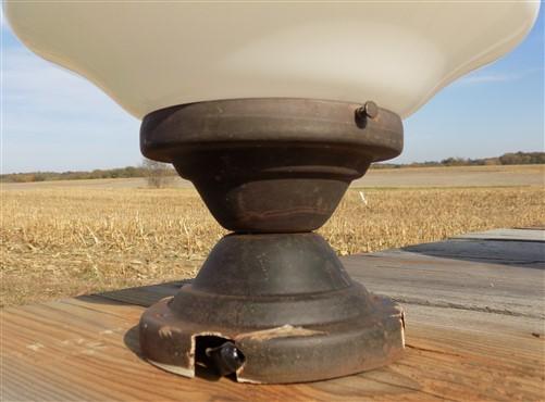 light fixture - Church Ceiling Mount Light Fixture, School Globe, Architectural Salvage, E, by The Old Grainery (Ceiling L...