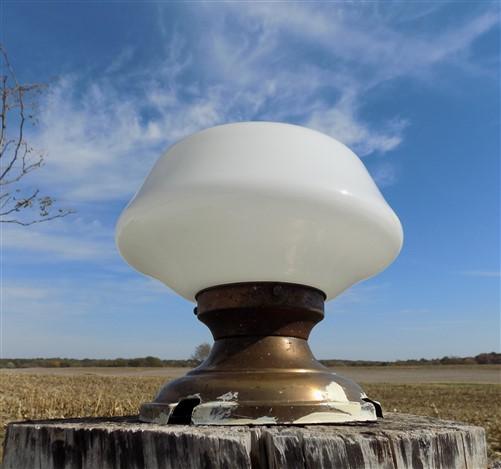 Church Ceiling Mount Light Fixture, School Globe, Architectural Salvage, F,