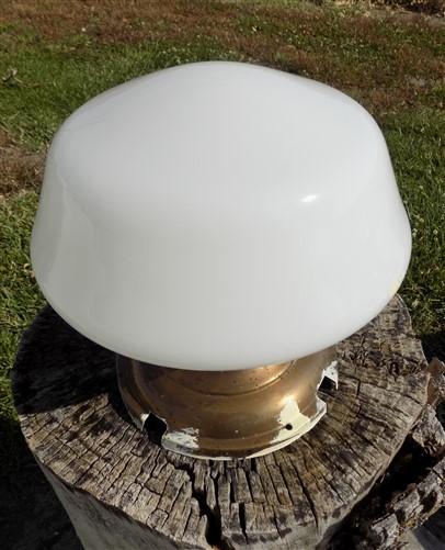 Church Ceiling Mount Light Fixture, School Globe, Architectural Salvage, F,