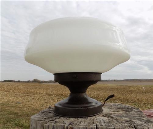 Church Ceiling Mount Light Fixture, School Globe, Architectural Salvage, G,