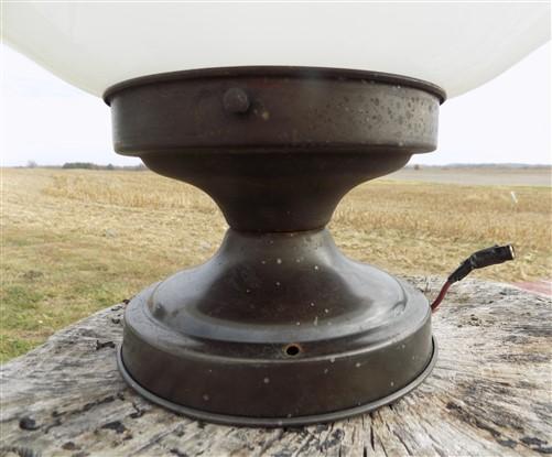 Church Ceiling Mount Light Fixture, School Globe, Architectural Salvage, G,
