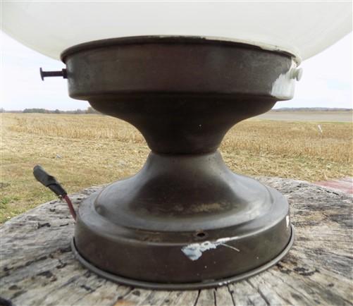Church Ceiling Mount Light Fixture, School Globe, Architectural Salvage, G,