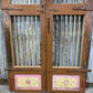 Vintage Indian Garden Gates, Carved Metal Teak Doors, Architectural Reclaim, A98