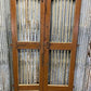 Vintage Indian Garden Gates, Carved Metal Teak Doors, Architectural Reclaim, A98