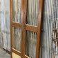Vintage Indian Garden Gates, Carved Metal Teak Doors, Architectural Reclaim, A98