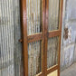 Vintage Indian Garden Gates, Carved Metal Teak Doors, Architectural Reclaim, A98
