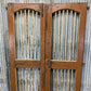 Vintage Indian Garden Gates, Carved Metal Teak Doors, Architectural Reclaim, A98