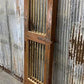 Vintage Indian Garden Gates, Carved Metal Teak Doors, Architectural Reclaim, A98