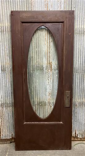 Vintage American Door, Single Oval Pane, (36x84), Interior Exterior Door, AM52