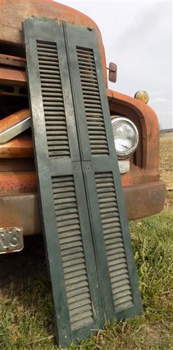 Shutters - Lot Wood Shutters Victorian Window Louver Plantation Door Mission Vintage, B37 by The Old Grainery (Any Room, A...