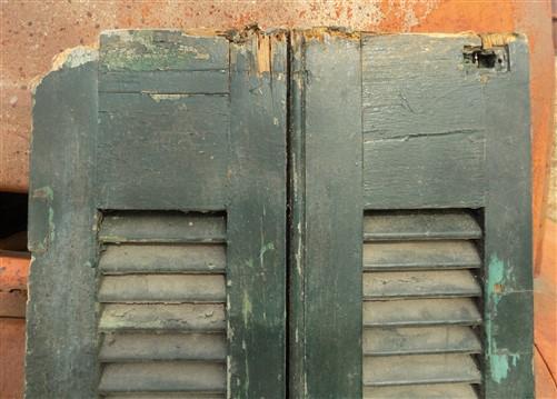 Shutters - Lot Wood Shutters Victorian Window Louver Plantation Door Mission Vintage, B37 by The Old Grainery (Any Room, A...