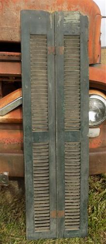 Shutters - Lot Wood Shutters Victorian Window Louver Plantation Door Mission Vintage, B37 by The Old Grainery (Any Room, A...