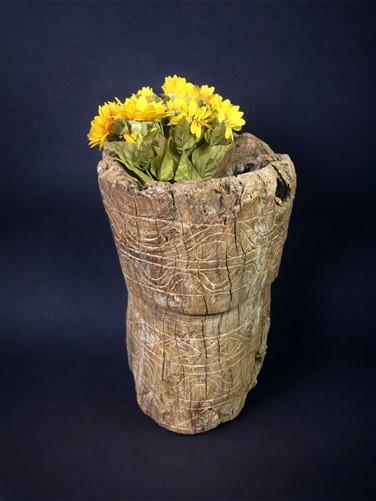 Planter - Rustic Wood Planter, Wood Stumps, Round Wooden Flower Pot, Natural Wood Decor, E by The Old Grainery (accent pie...