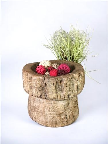 Planter - Rustic Wood Planter, Wood Stumps, Round Wooden Flower Pot, Natural Wood Decor, F by The Old Grainery (accent, Br...