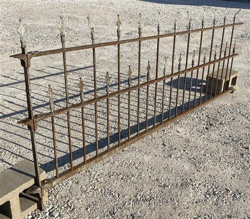 Fence Panel - Wrought Iron Fence Panel, Architectural Salvage Grate, Garden Art, Vintage, Y by The Old Grainery (architect...