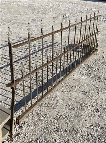 Fence Panel - Wrought Iron Fence Panel, Architectural Salvage Grate, Garden Art, Vintage, A6 by The Old Grainery (architec...