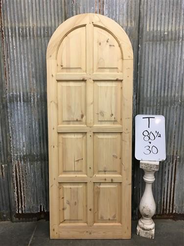 Arched French Single Door (30x80.5) European Styled Door, Panel Door T1