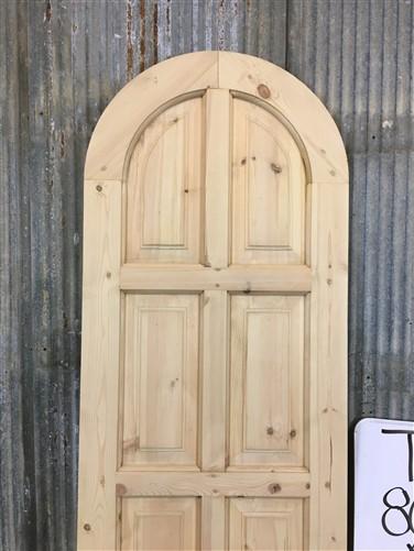 Arched French Single Door (24x80.5) European Styled Door, Panel Door T3